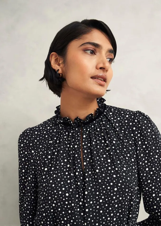 Women Dresses and Jumpsuits Hobbs Otilla Dress Black Ivory