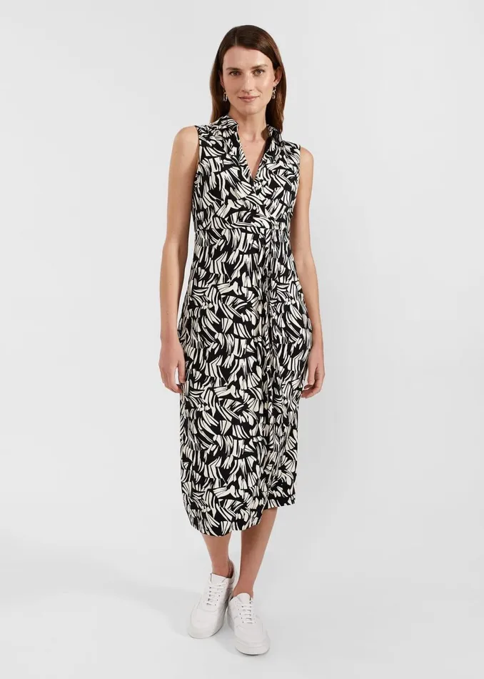 Women Dresses and Jumpsuits Hobbs Petite Clarissa Dress Black Cream