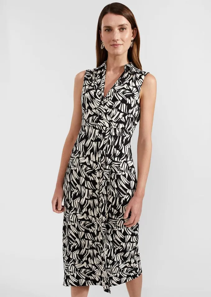Women Dresses and Jumpsuits Hobbs Petite Clarissa Dress Black Cream