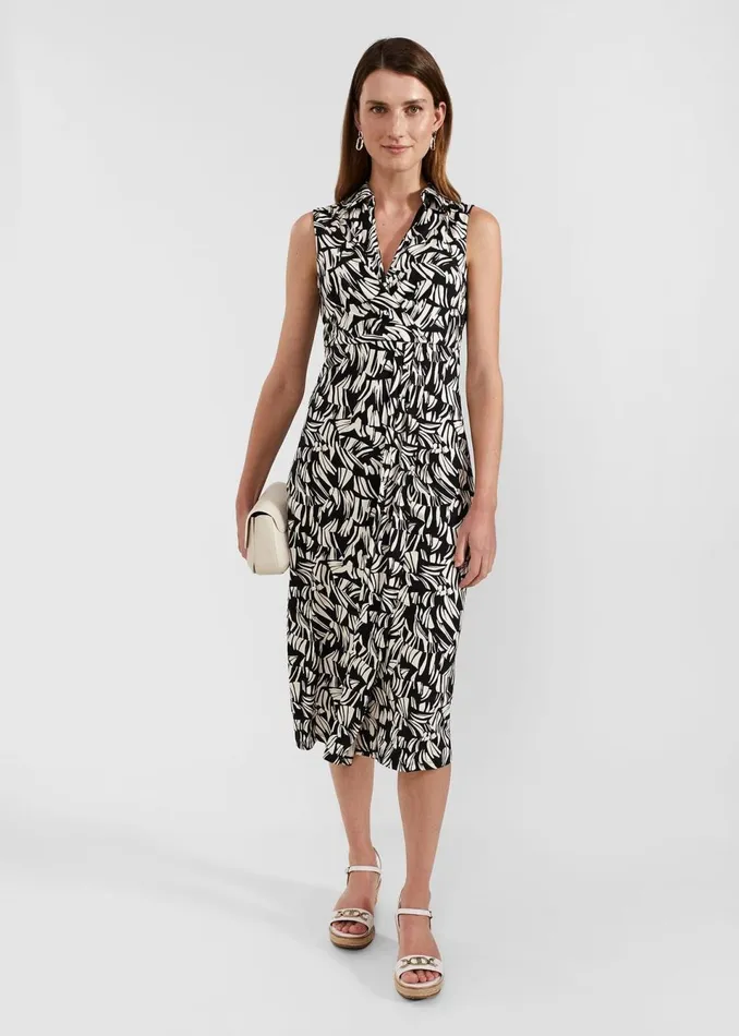 Women Dresses and Jumpsuits Hobbs Petite Clarissa Dress Black Cream