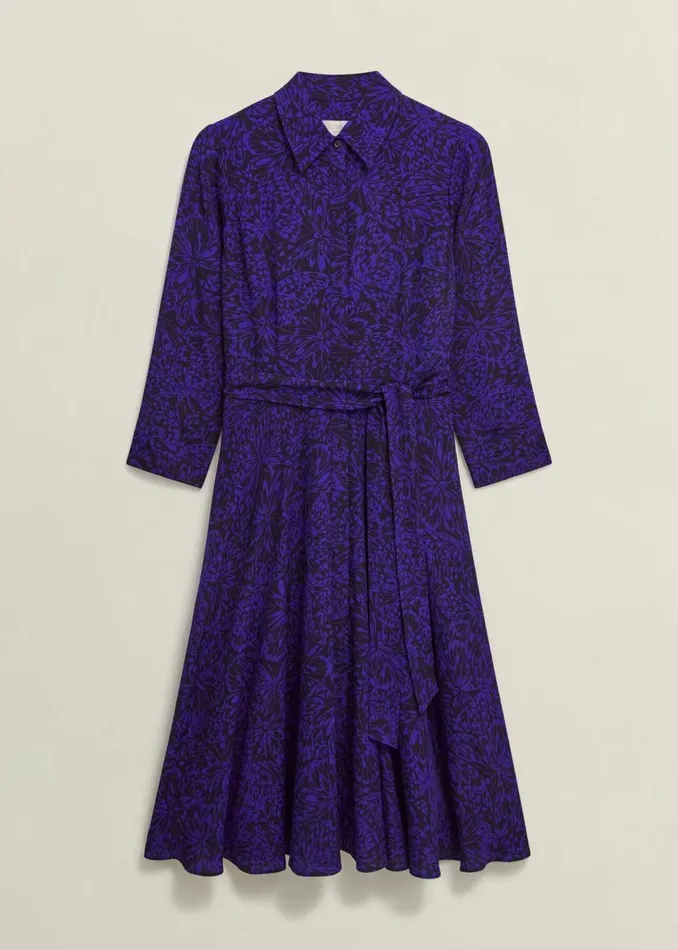 Women Dresses and Jumpsuits Hobbs Petite Lainey Dress Navy Blue