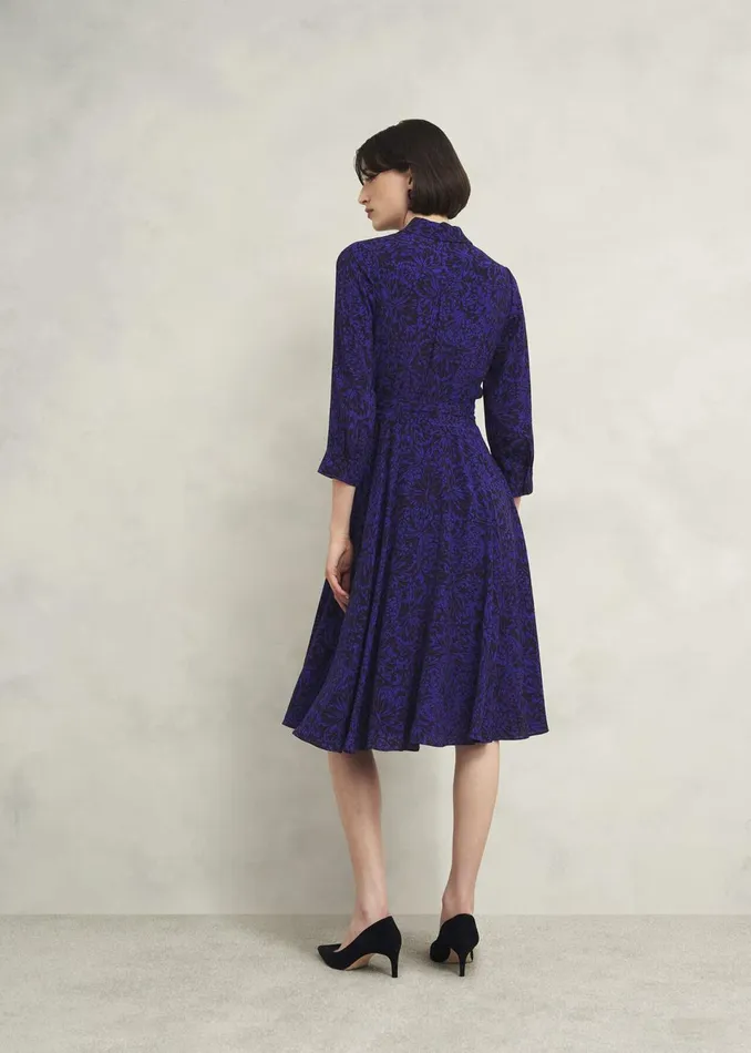 Women Dresses and Jumpsuits Hobbs Petite Lainey Dress Navy Blue