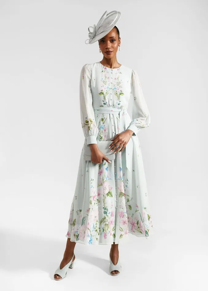 Women Dresses and Jumpsuits Hobbs Petite Maribella Dress Green Multi