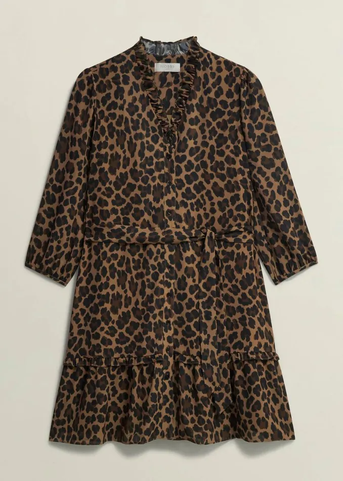 Women Dresses and Jumpsuits Hobbs Polly Dress Camel Multi