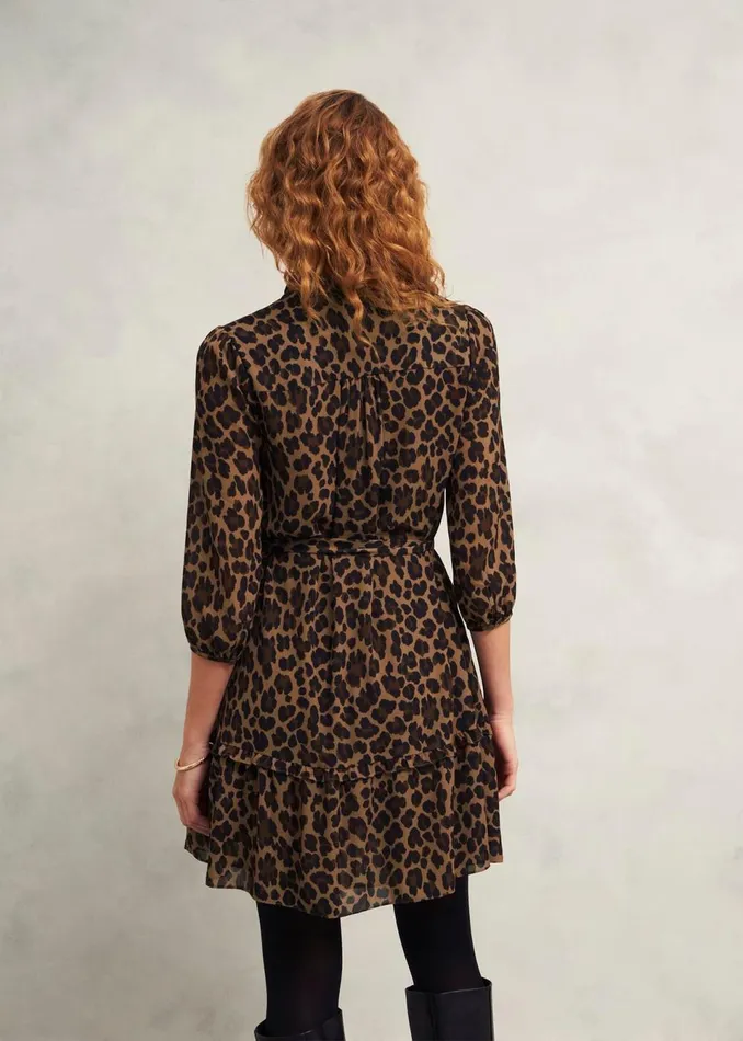 Women Dresses and Jumpsuits Hobbs Polly Dress Camel Multi