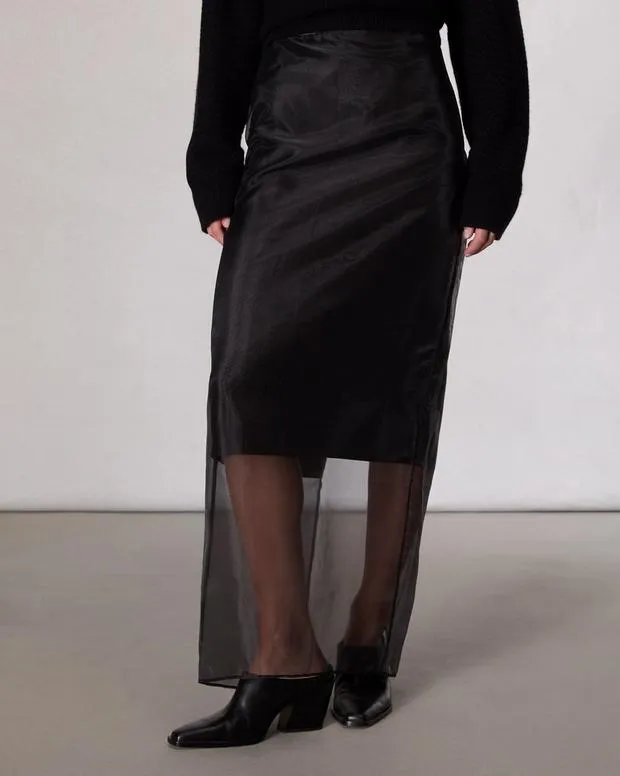 Women Dresses and Skirts Rag and Bone Annebet Organza Skirt Black