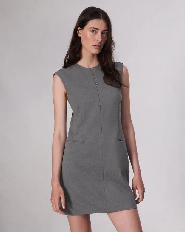 Women Dresses and Skirts Rag and Bone Tina Ponte Shift Dress Charcoal
