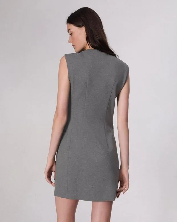 Women Dresses and Skirts Rag and Bone Tina Ponte Shift Dress Charcoal