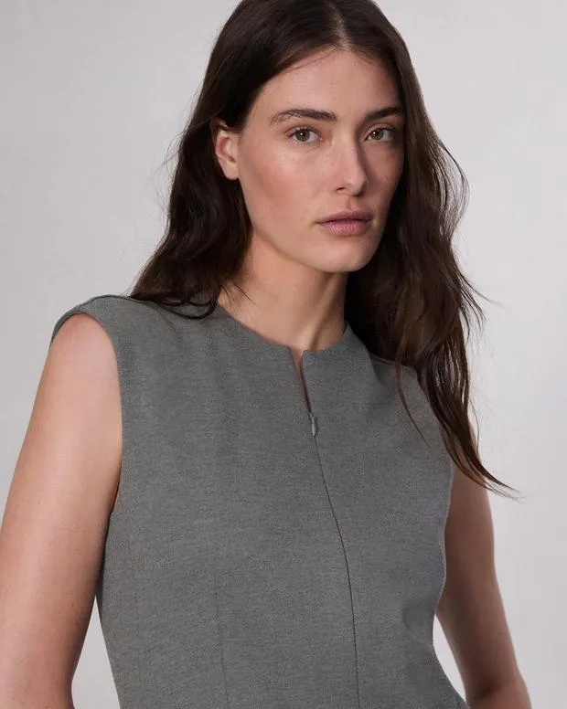 Women Dresses and Skirts Rag and Bone Tina Ponte Shift Dress Charcoal