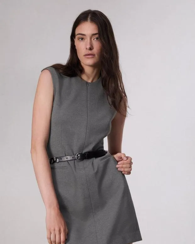 Women Dresses and Skirts Rag and Bone Tina Ponte Shift Dress Charcoal