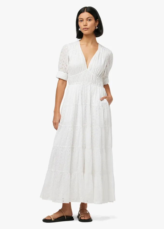 Women Dresses Jumpsuits Joe8217s Jeans THE ILLANA BRODERIE DRESS Optic White Women Dresses Jumpsuits Joe8217s Jeans THE ILLANA BRODERIE DRESS Optic White
