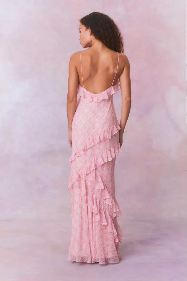 Women Dresses LoveShackFancy Rialto Fragrance Print Maxi Dress Strawberry Macaroon Women Dresses LoveShackFancy Rialto Fragrance Print Maxi Dress Strawberry Macaroon