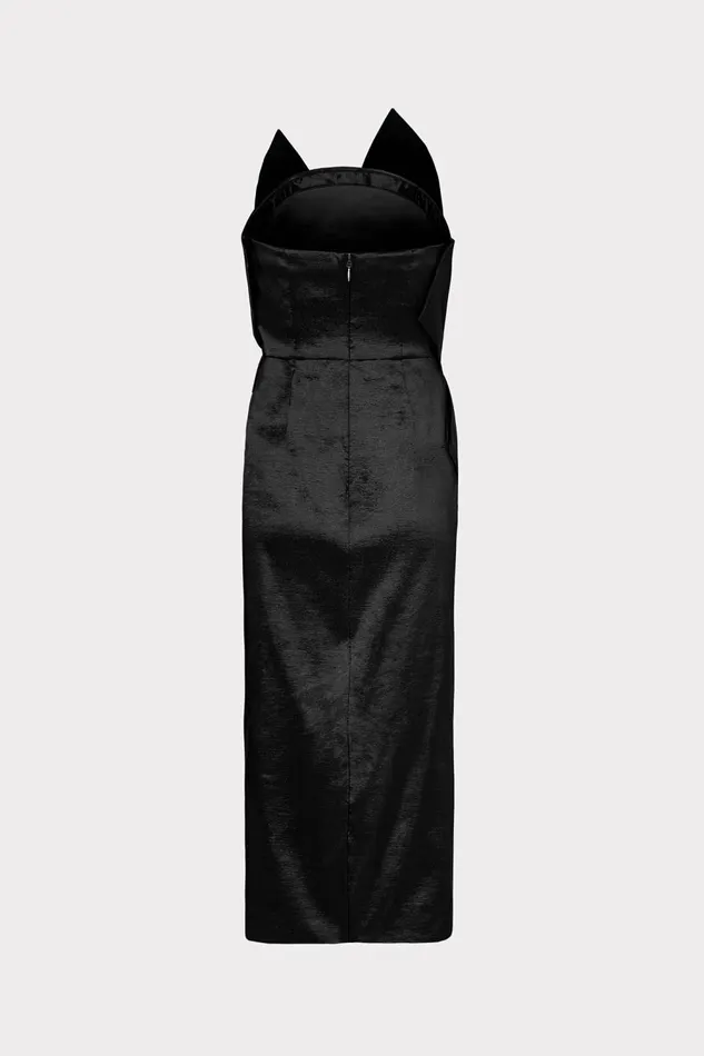 Women Dresses Milly Harlow Bow Taffeta Strapless Dress Black Women Dresses Milly Harlow Bow Taffeta Strapless Dress Black