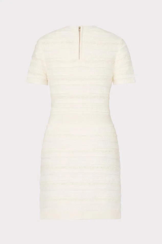 Women Dresses Milly Kennedy Textured Knit Mini Dress Ecru Women Dresses Milly Kennedy Textured Knit Mini Dress Ecru
