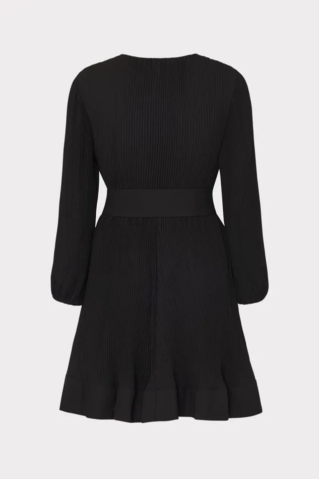 Women Dresses Milly Liv Crystal Embellished Pleated Dress Black Women Dresses Milly Liv Crystal Embellished Pleated Dress Black