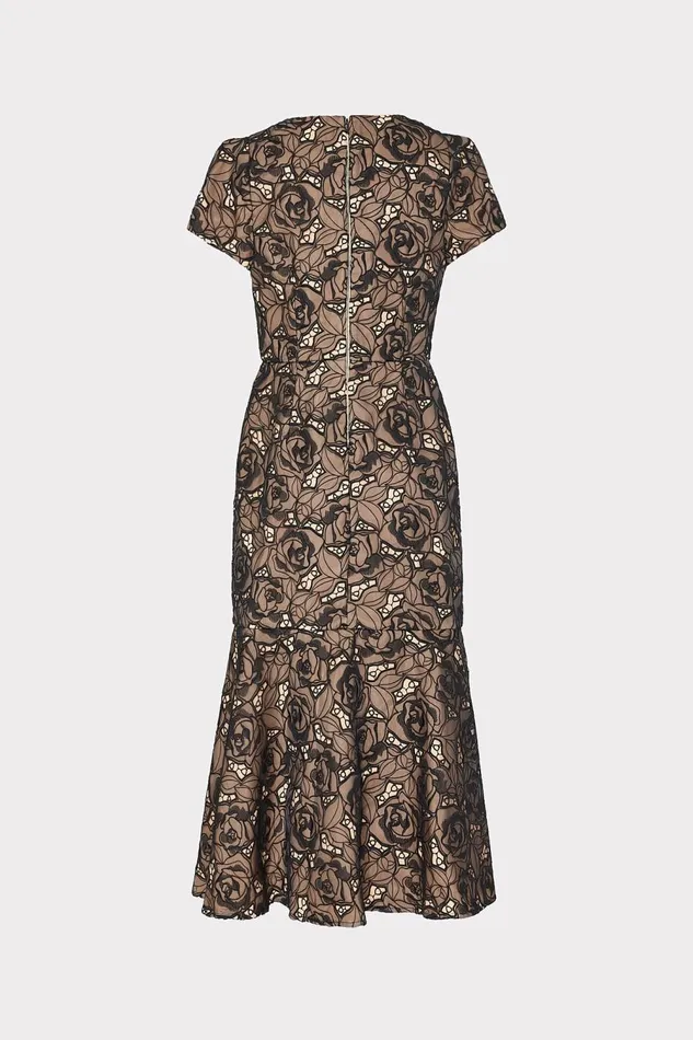 Women Dresses Milly Tahlia Rose Mesh Embroidered Dress Black Women Dresses Milly Tahlia Rose Mesh Embroidered Dress Black