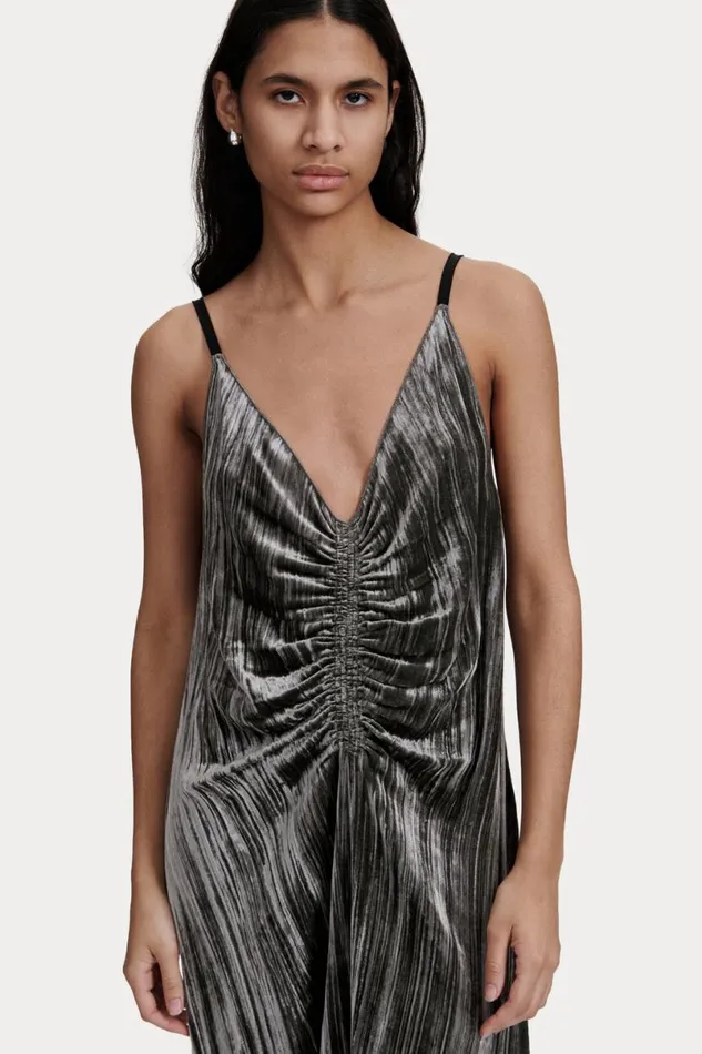 Women Dresses Rachel Comey Namur Dress Gunmetal Women Dresses Rachel Comey Namur Dress Gunmetal
