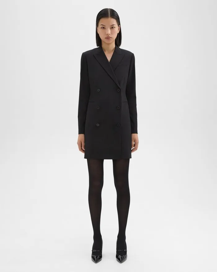 Women Dresses Theory Blazer Dress In Good Wool Black