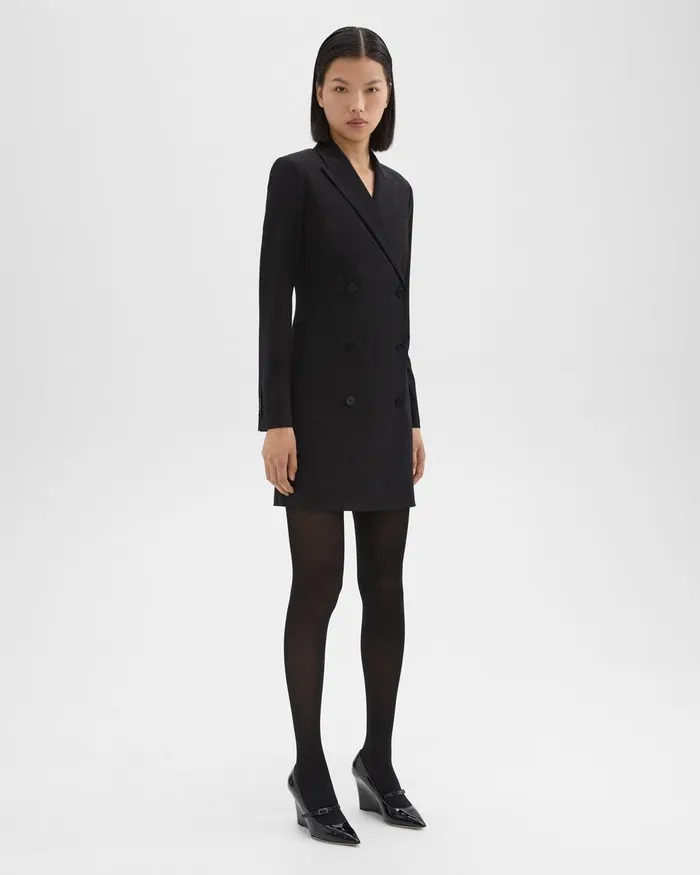 Women Dresses Theory Blazer Dress In Good Wool Black