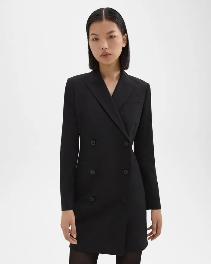 Women Dresses Theory Blazer Dress In Good Wool Black