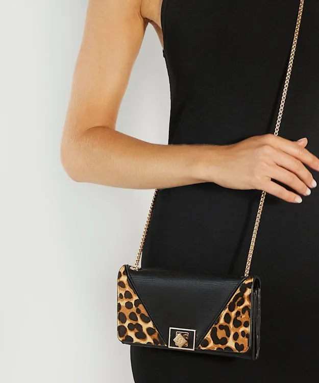 Women Dune London Crossbody Bags Chain Handle Shoulder Bag Animal