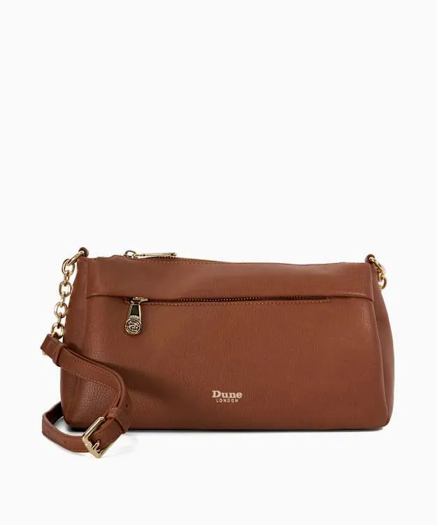 Women Dune London Crossbody Bags Chain Strap Shoulder Bag Brown