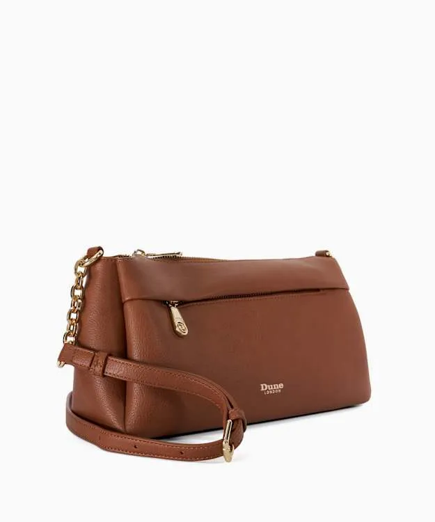 Women Dune London Crossbody Bags Chain Strap Shoulder Bag Brown