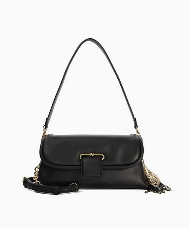 Women Dune London Crossbody Bags Leather Shoulder Bag Black Leather