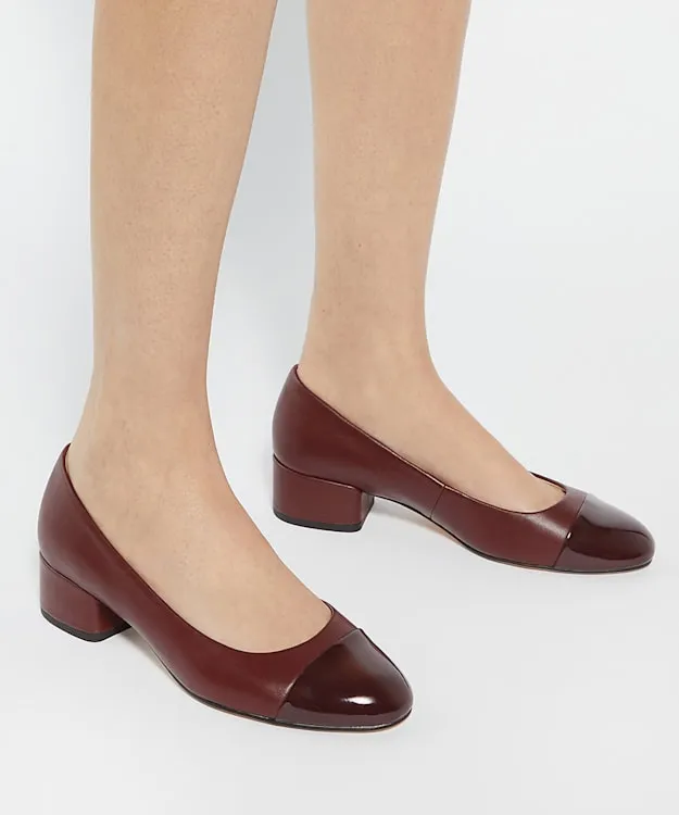 Women Dune London Heels Comfort BlockHeeled Courts Red