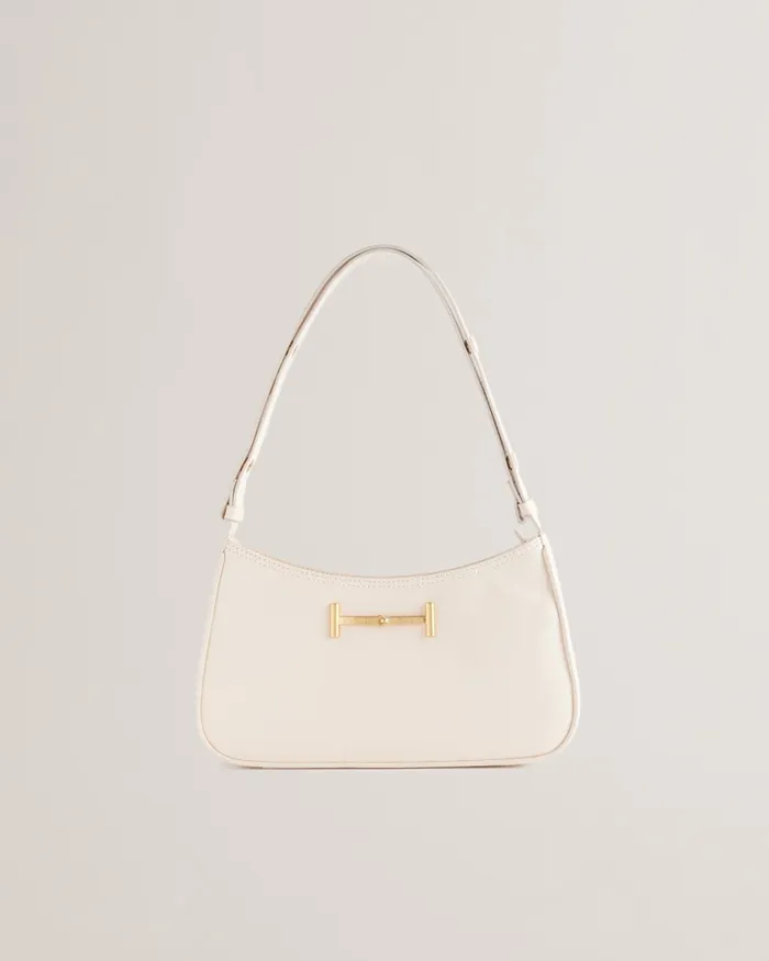 Women EDALLI 8211 Leather Snaffle Bar Shoulder Bag Ivory Ted Baker Leather Bags Women EDALLI 8211 Leather Snaffle Bar Shoulder Bag Ivory Ted Baker Leather Bags