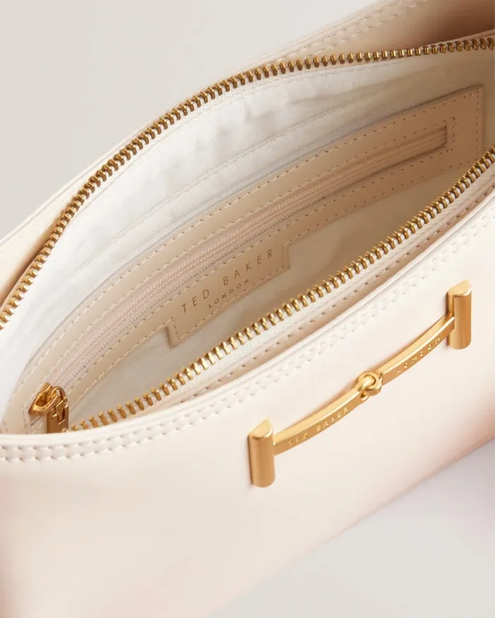 Women EDALLI 8211 Leather Snaffle Bar Shoulder Bag Ivory Ted Baker Leather Bags Women EDALLI 8211 Leather Snaffle Bar Shoulder Bag Ivory Ted Baker Leather Bags