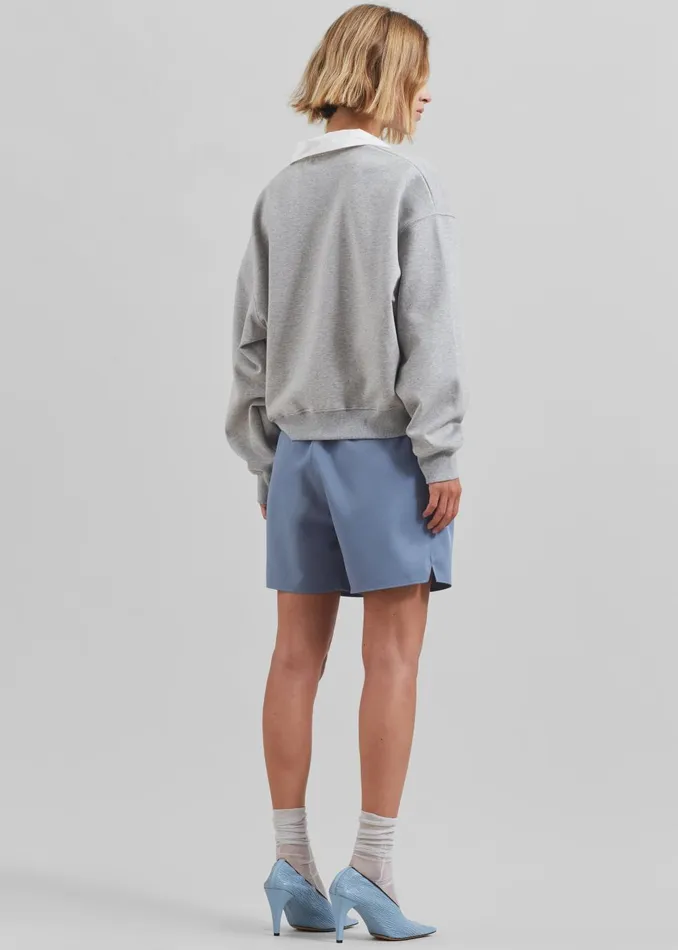 Women Edwin Boxy Sweatshirt 8211 Grey The Frankie Shop Tops