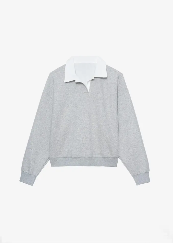 Women Edwin Boxy Sweatshirt 8211 Grey The Frankie Shop Tops