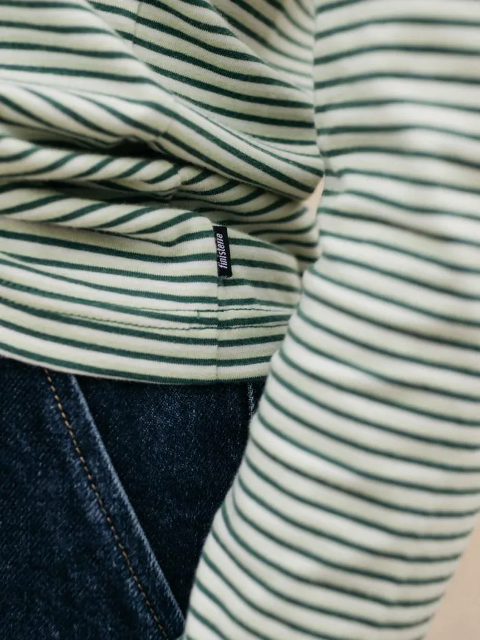 Women Eldon Long Sleeve TShirt Pine Shadowecrutea Green Finisterre Tops and Shirts