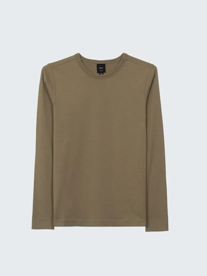 Women Eldon Long Sleeve TShirt Willow Green Finisterre Tops and Shirts