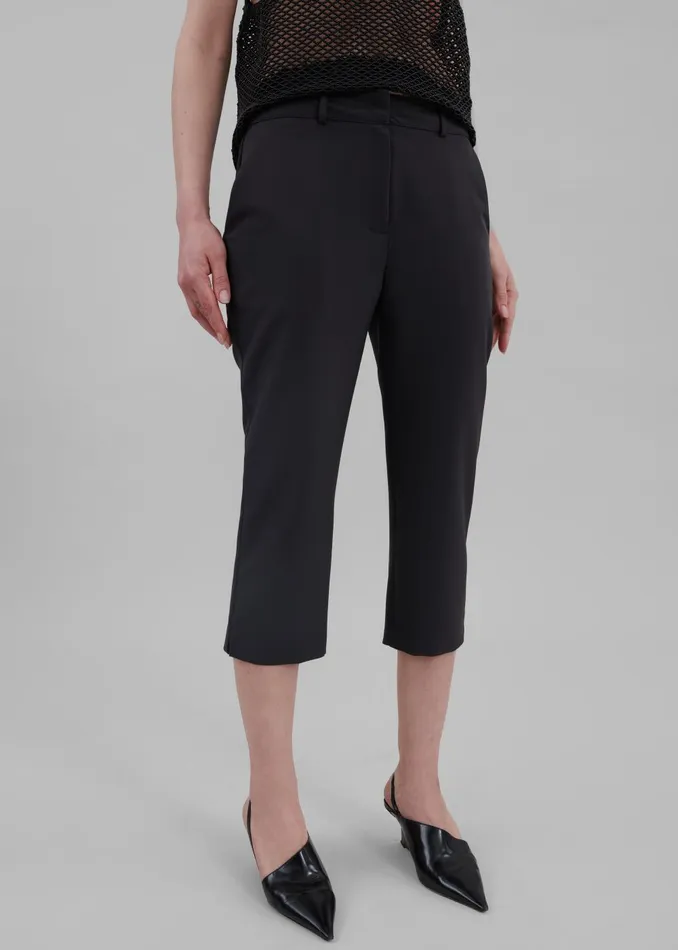 Women Emersyn Capri Pants 8211 Black The Frankie Shop Bottoms