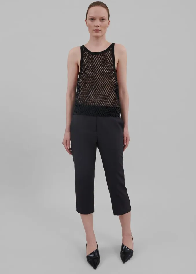 Women Emersyn Capri Pants 8211 Black The Frankie Shop Bottoms