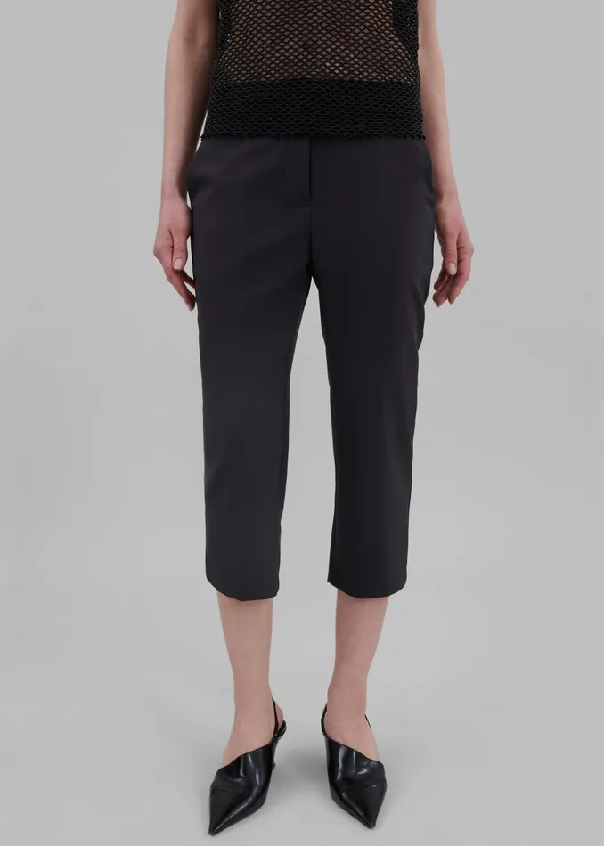 Women Emersyn Capri Pants 8211 Black The Frankie Shop Bottoms