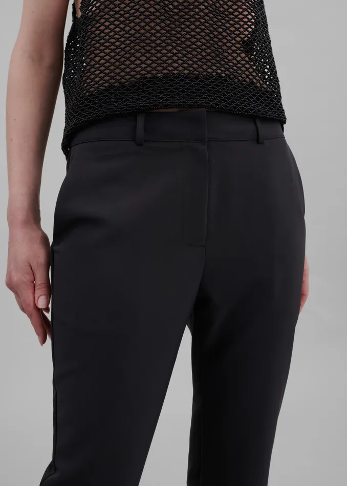 Women Emersyn Capri Pants 8211 Black The Frankie Shop Bottoms