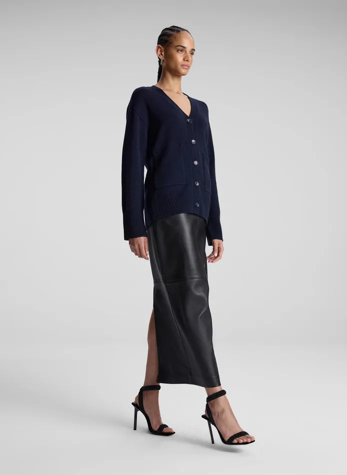 Women Emory Cashmere Cardigan Navy ALC Sweaters