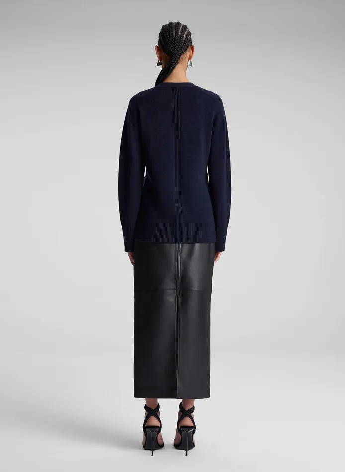 Women Emory Cashmere Cardigan Navy ALC Sweaters
