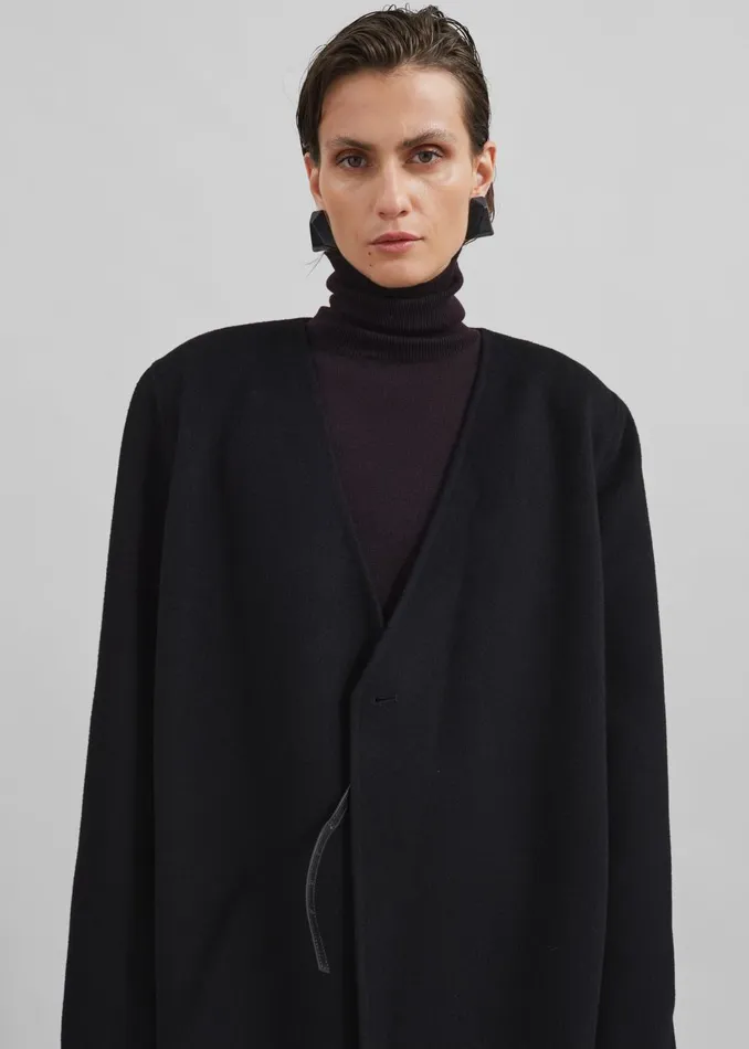 Women Eve Thin Turtleneck Sweater 8211 Dark Plum The Frankie Shop Knitwear