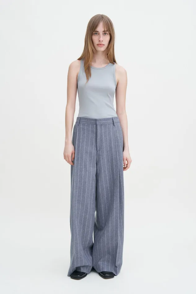 Women Fine Rib Tank Thunderstorm Filippa K Tops