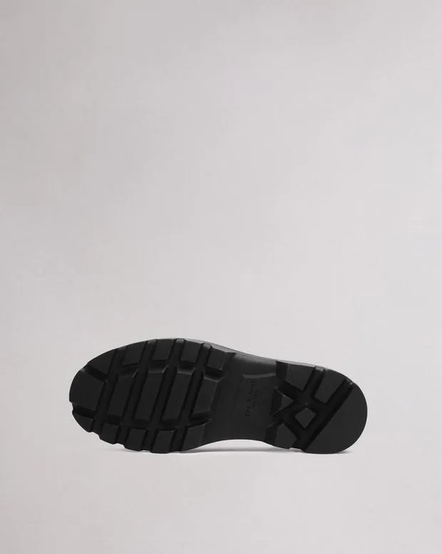 Women Flats Rag and Bone Quinn Leather Loafer Black Patent