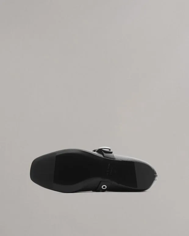 Women Flats Rag and Bone Spire Mary Jane Shoes Black