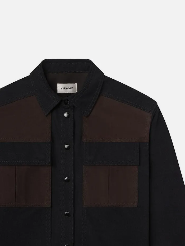 Women FRAME Denim Collections The Equestrian Shirt