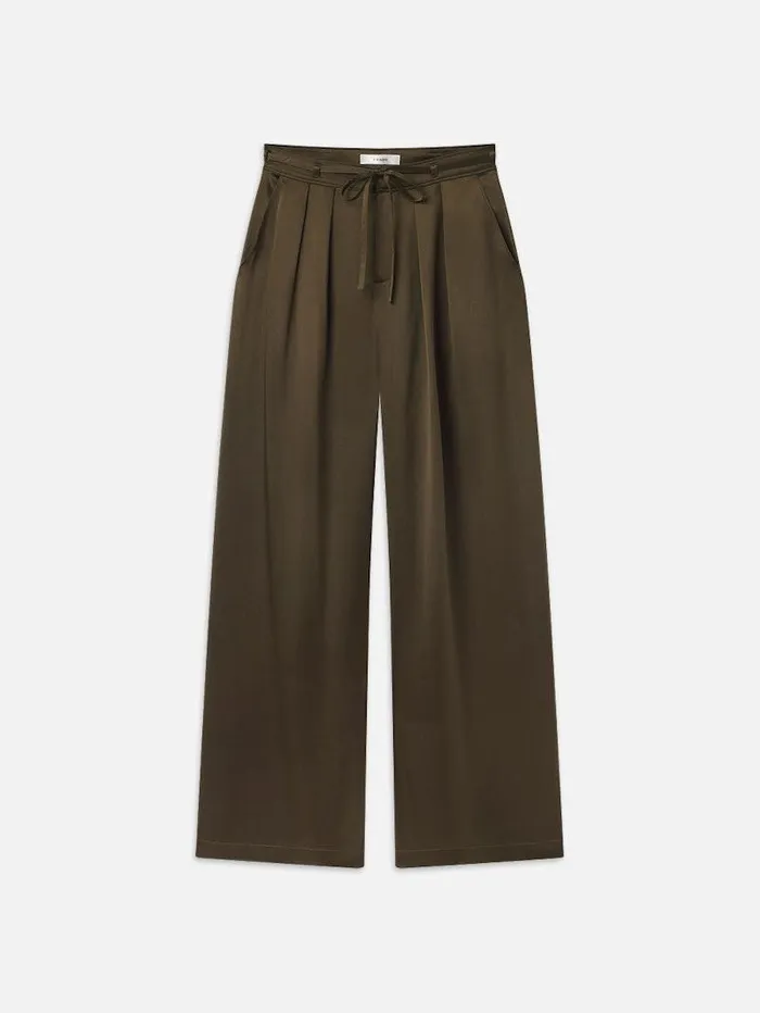 Women FRAME Pants Long Silk Trouser