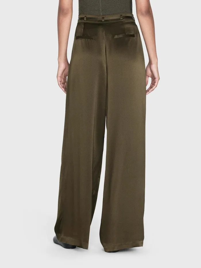 Women FRAME Pants Long Silk Trouser Women FRAME Pants Long Silk Trouser