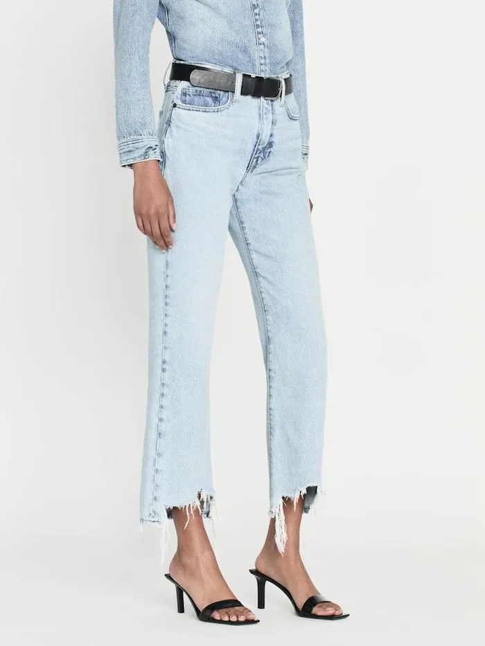 Women FRAME Straight Le Jane Crop Bite Hem Women FRAME Straight Le Jane Crop Bite Hem