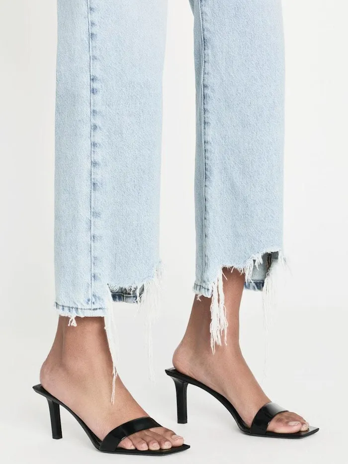 Women FRAME Straight Le Jane Crop Bite Hem Women FRAME Straight Le Jane Crop Bite Hem